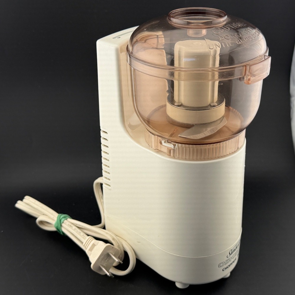 Sunbeam Oskar Jr Chopper Plus-Food Processor, Model 14131, White 210W, WORKS